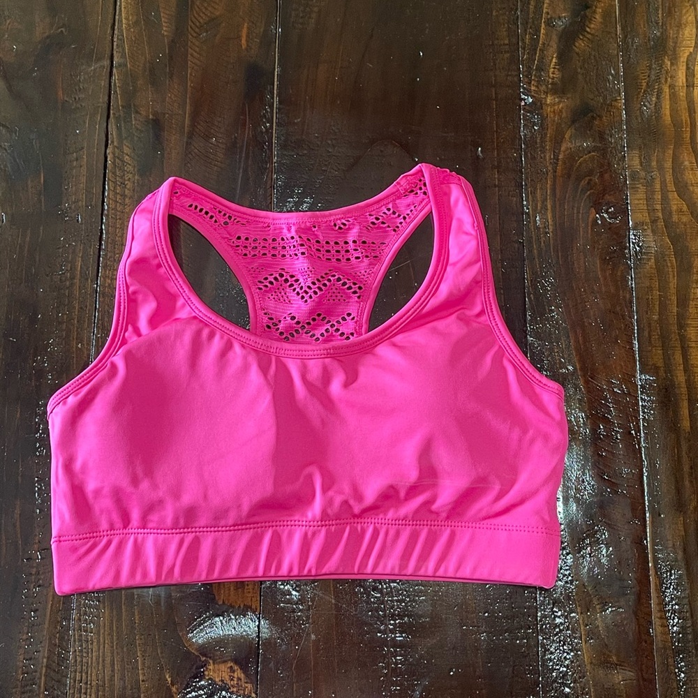 Zyia Bomber hot pink sports bra